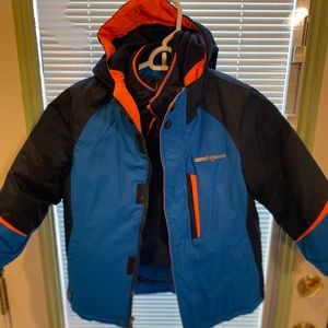 Kids 2 in 1 Double Lined Winter Jacket